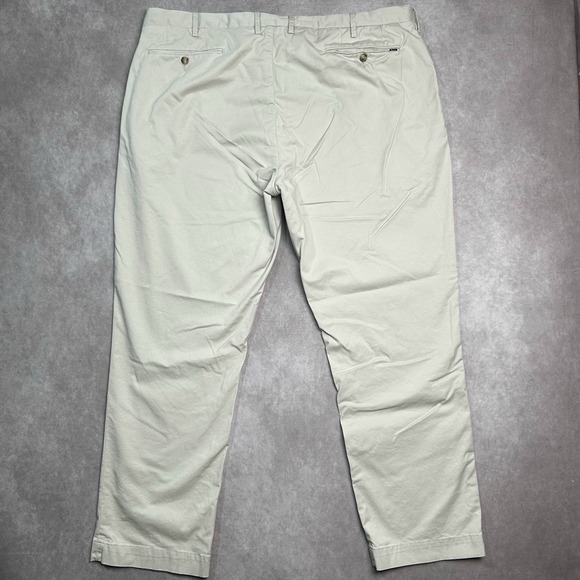 Men's Polo Ralph Lauren Khaki Chino Pants Size 44 44B X 31 Stretch Classic Fit - Picture 2 of 9